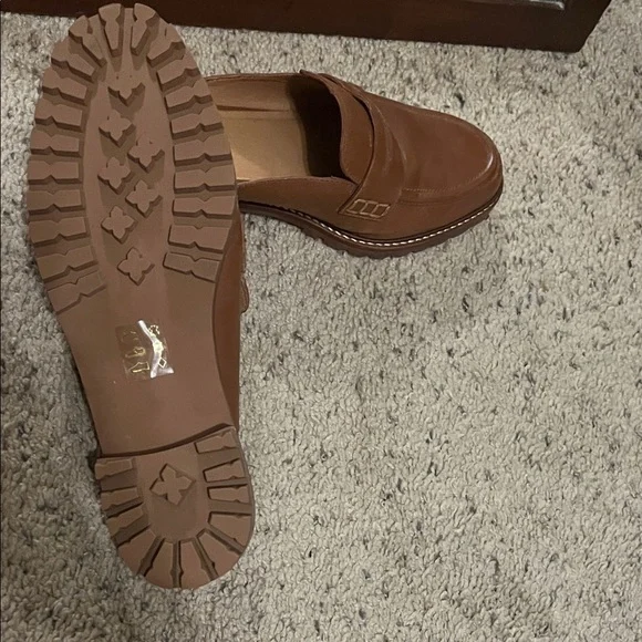 Madewell Tan Leather Slip-On Loafers - Picture 3 of 4